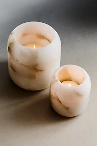 ALABASTER TEALIGHT HOLDER