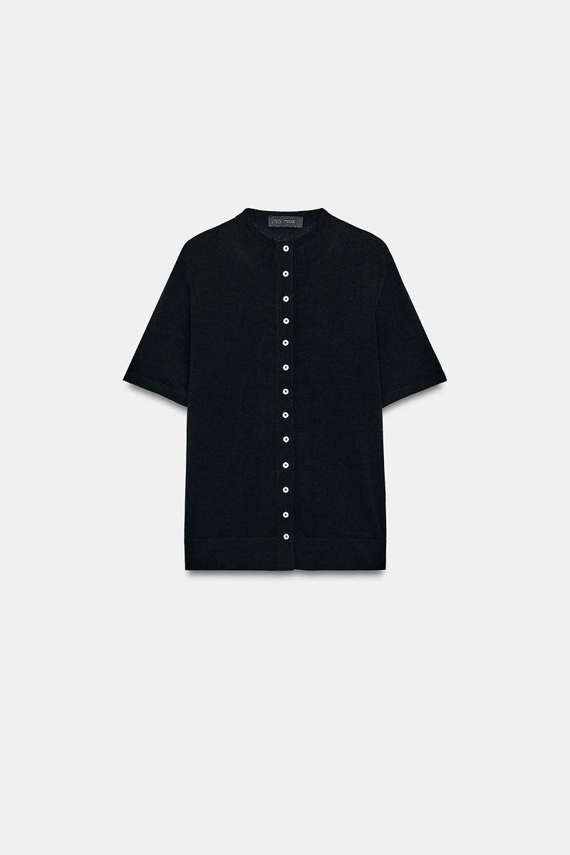 SHORT SLEEVE CARDIGAN