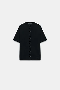 SHORT SLEEVE CARDIGAN