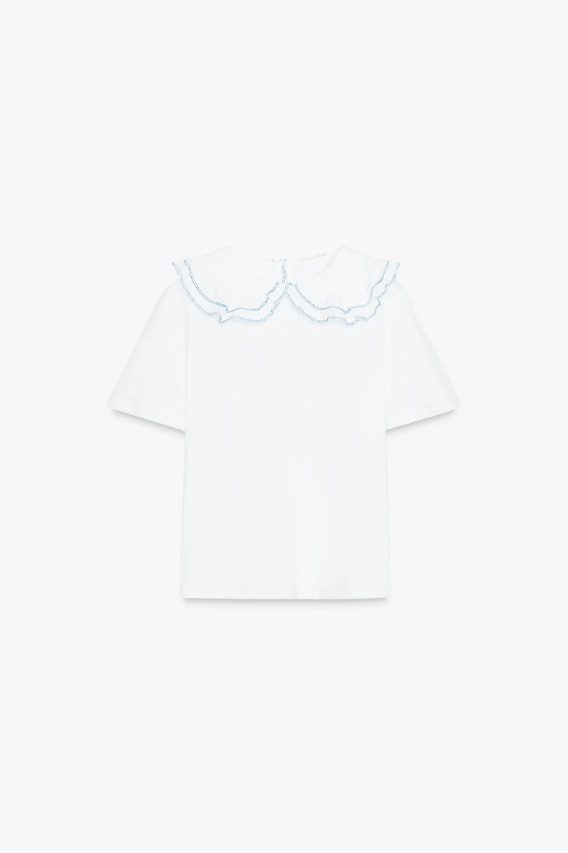 PETER PAN COLLAR T-SHIRT