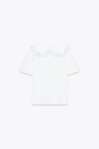 PETER PAN COLLAR T-SHIRT