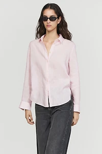 Flowing 100% linen shirt