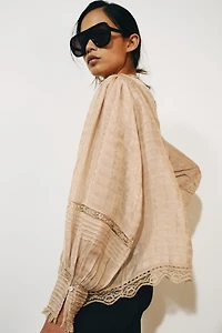 ZW COLLECTION EMBROIDERED ROMANTIC SHIRT