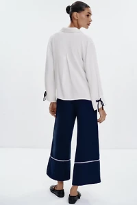 CONTRAST TRIM SHIRT