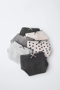 6-14 ANS/ LOT DE SIX CULOTTES IMPRIMÉES