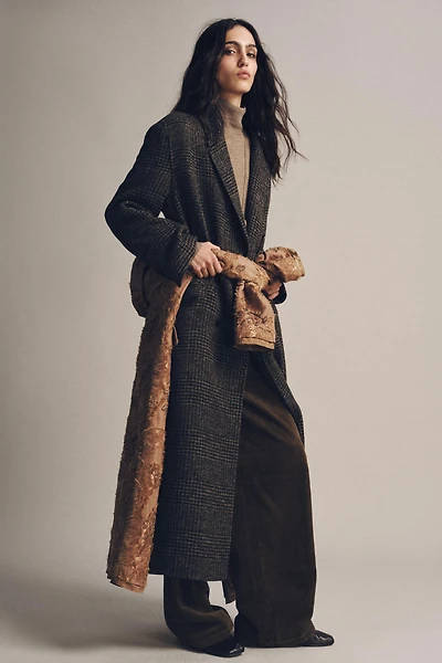 MANTEAU À CARREAUX COLLECTION ZW