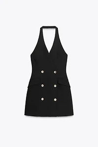 HALTER MINI BLAZER DRESS