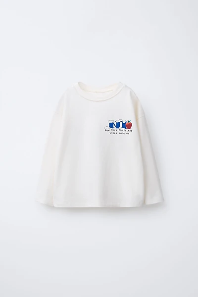 NEW YORK CITY TEXT PRINT T-SHIRT