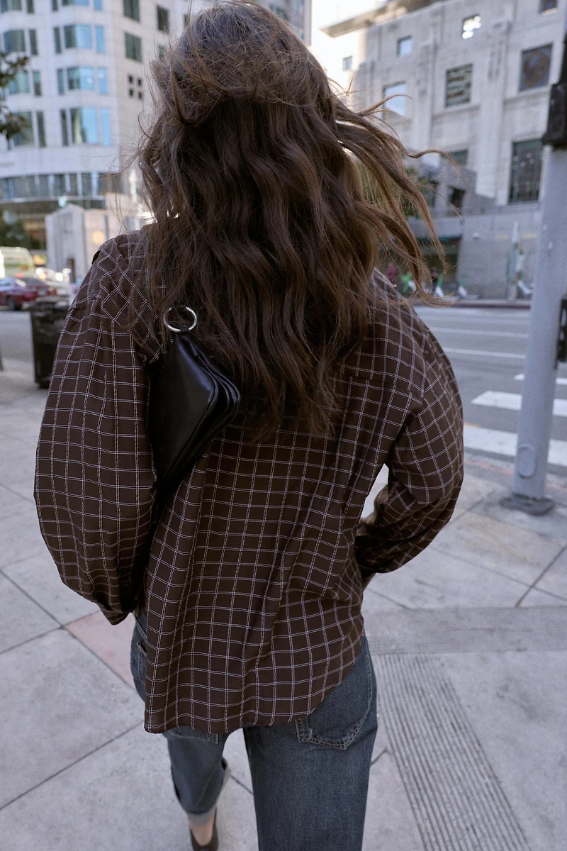 OVERSIZED PLAID SHIRT
