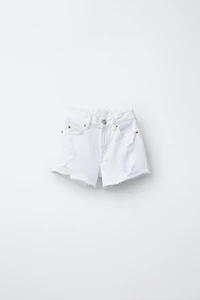 BERMUDA EN DENIM DÉCHIRÉ