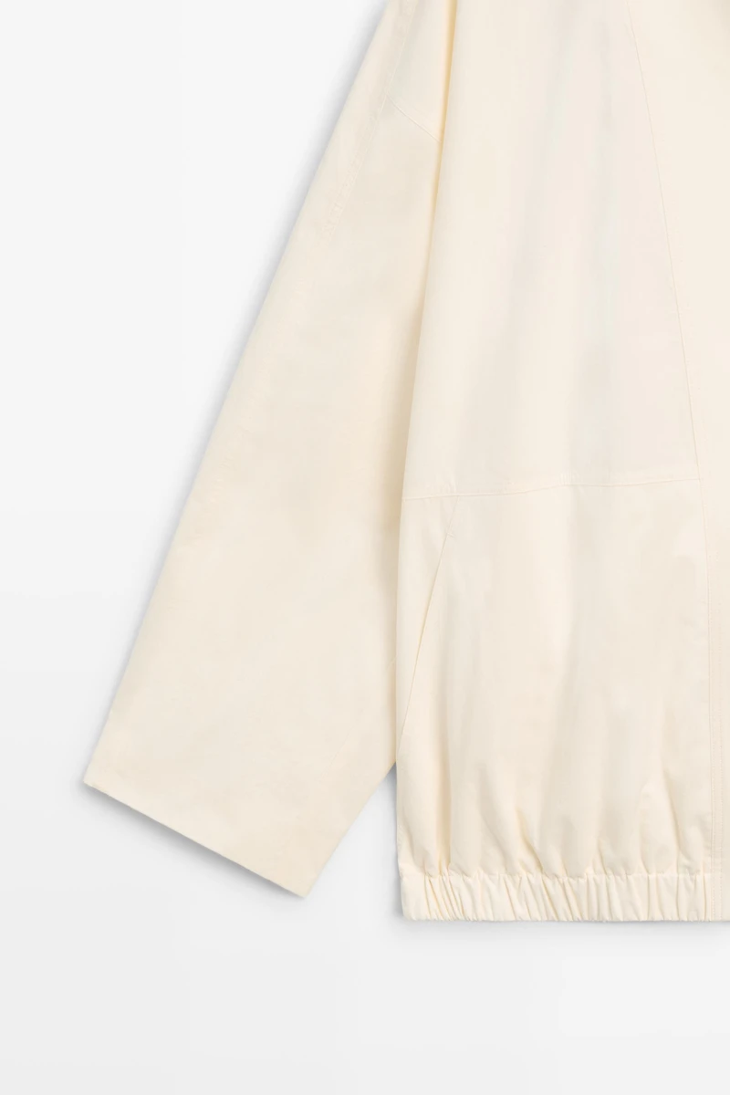Veste bomber à boutons-pression