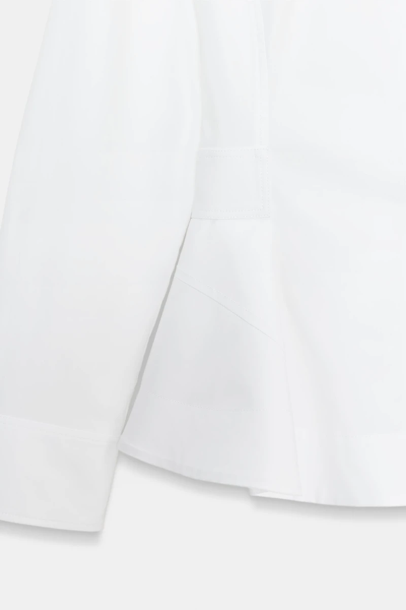 CHEMISE POPELINE PEPLUM ZW COLLECTION