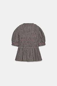 CHEMISE À CARREAUX NID D'ABEILLE