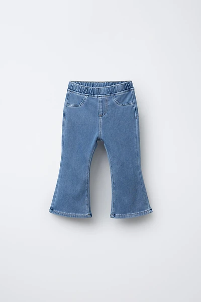 LEGGING FLARE EFFET DENIM