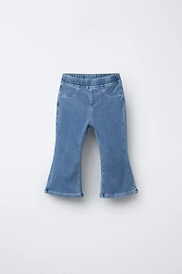 LEGGING FLARE EFFET DENIM