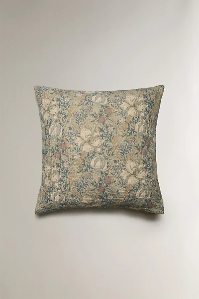 MORRIS & CO. LEAF THROW PILLOW COVER