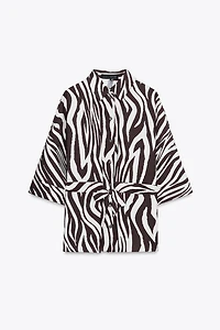 ANIMAL PRINT SAFARI SHIRT