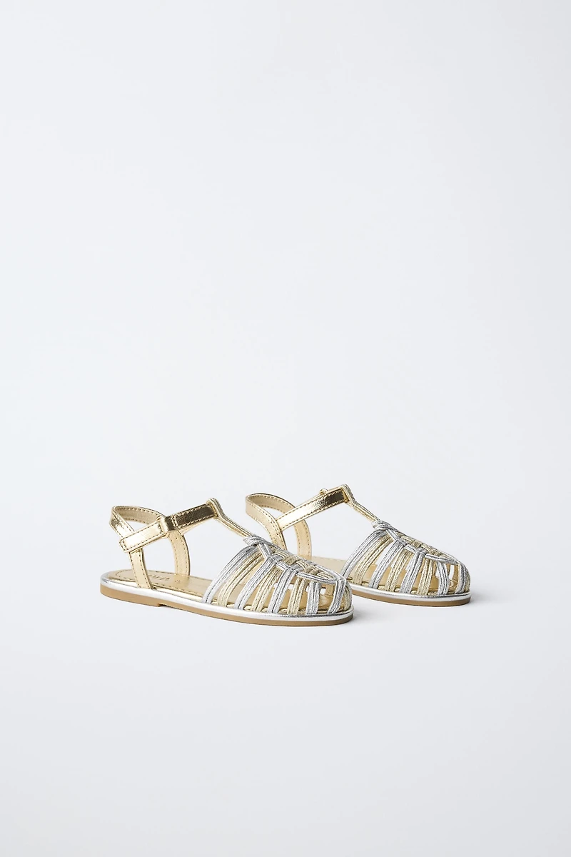METALLIC SANDALS