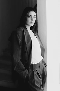 BLAZER OVERSIZE RAYURES BANQUIER