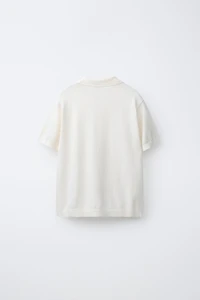 COTTON LINEN BLEND POLO SHIRT