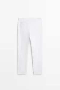 100% linen jogger-fit pants