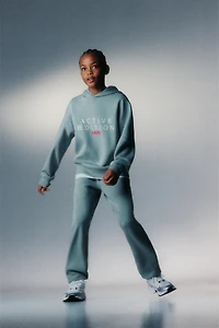 SPORTY JOGGER PANTS WITH RUBBERIZED LABEL