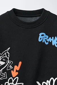 SWEAT IMPRIMÉ GRAFFITIS