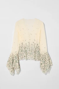 SILK PRINTED BLOUSE KATE MOSS X ZARA