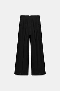 PANTALON TAILLE HAUTE AVEC LIN ZW COLLECTION