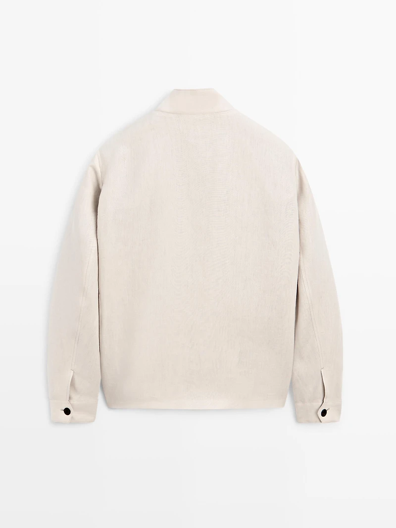 100% linen jacket with pockets
