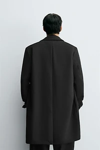 REGULAR FIT WOOL BLEND COAT