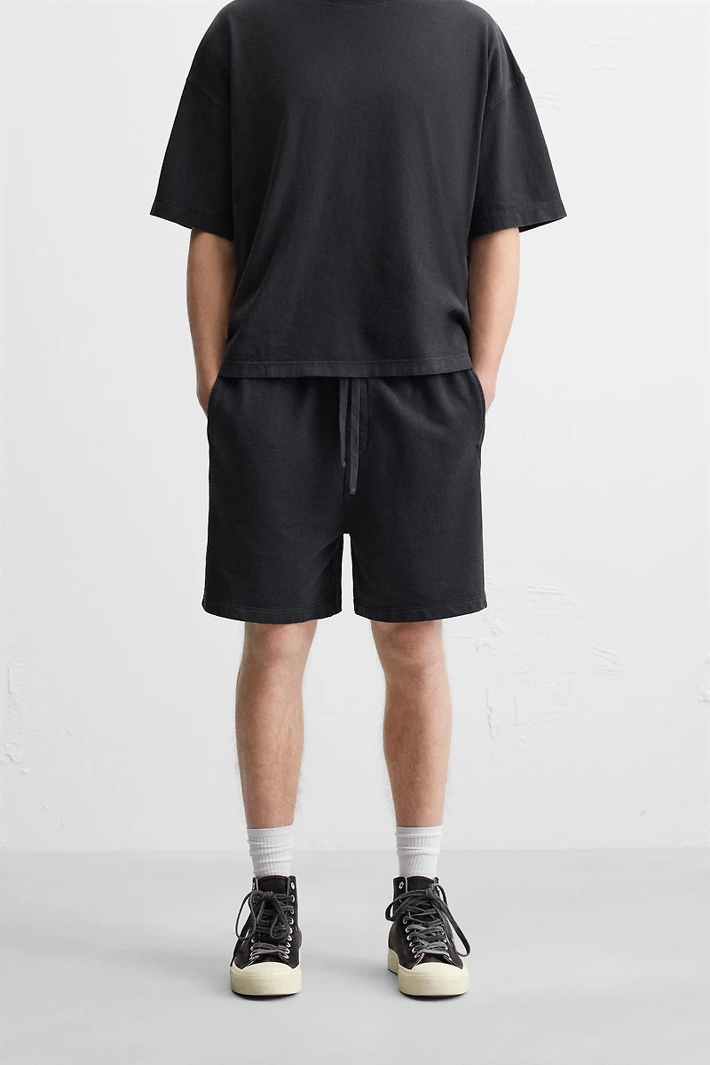 WASHED JOGGER SHORTS