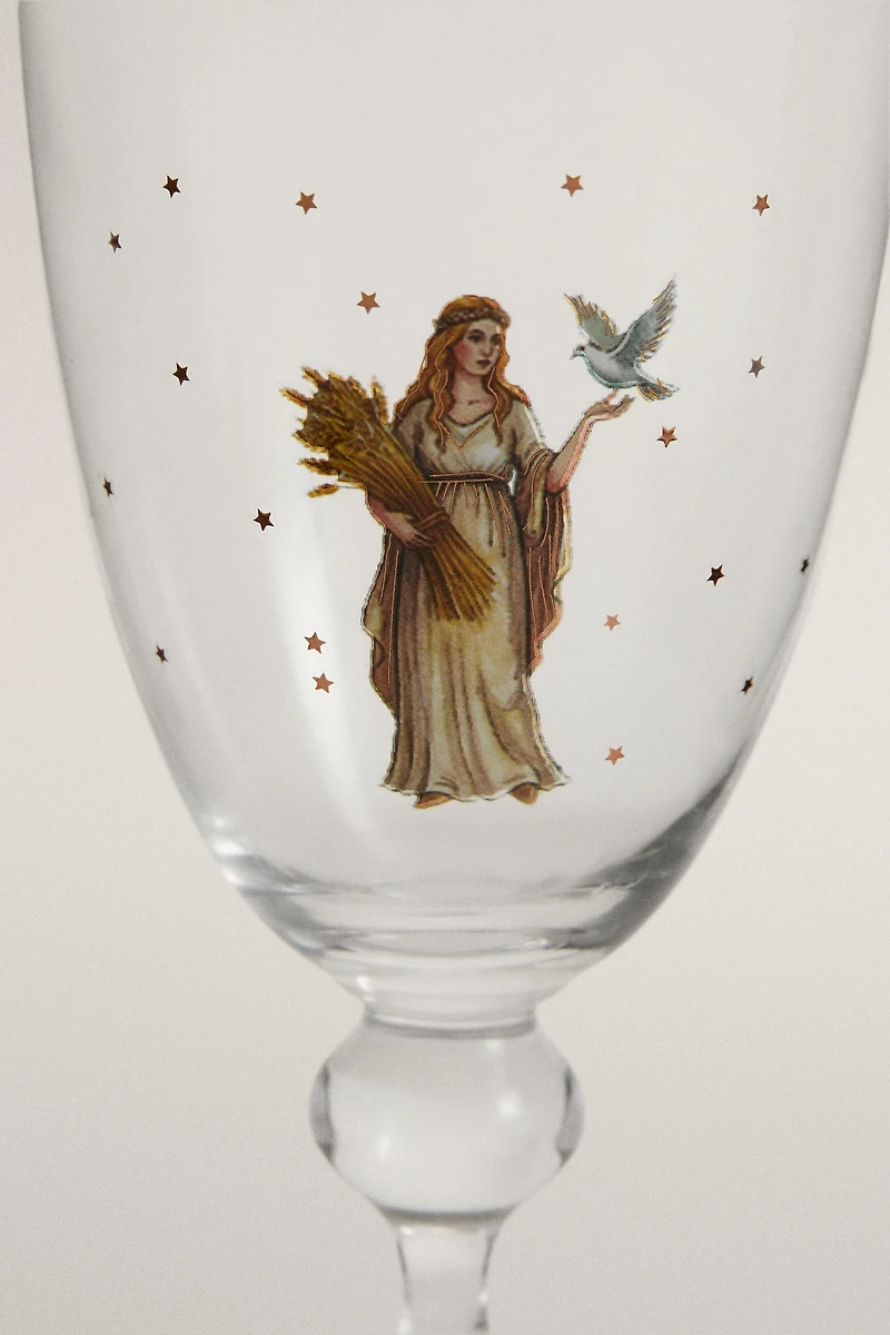 VIRGO ZODIAC GLASS | MARISA BERENSON