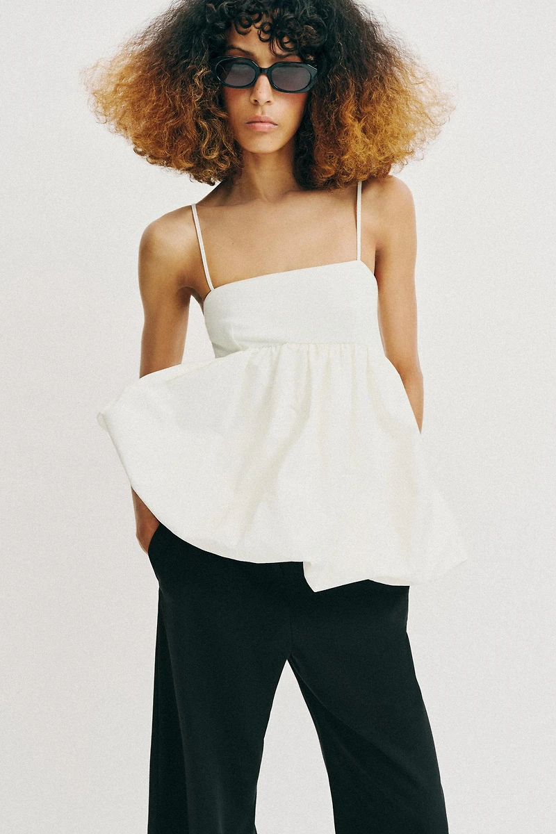 BALLOON STRAP TOP