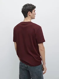 Short sleeve cotton blend T-shirt