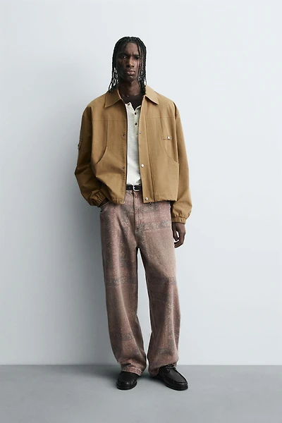 PANTALON BAGGY FIT IMPRIMÉ BANDANA