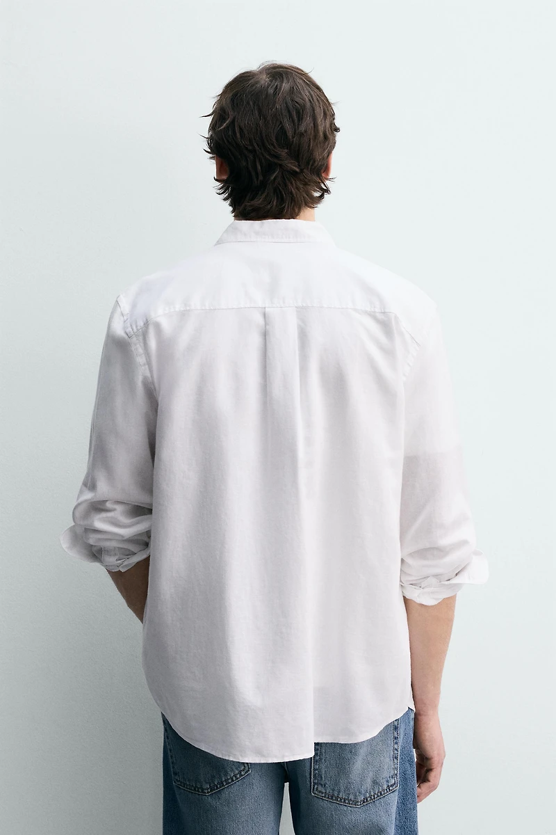 CHEMISE REGULAR FIT LYOCELL - COTON
