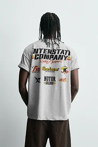 T-SHIRT MOTIFS GRAPHIQUES MOTO