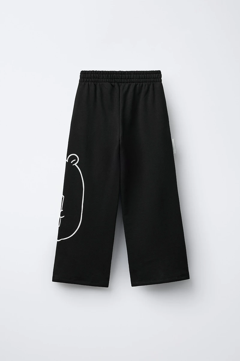 WIDE LEG PLUSH PANTS CAPIBARA CAPYFUN ©