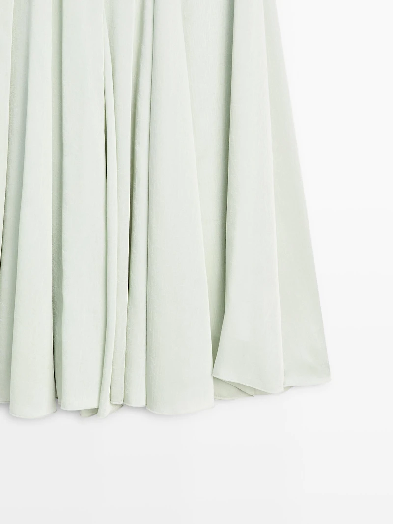 Jupe midi fluide et ample