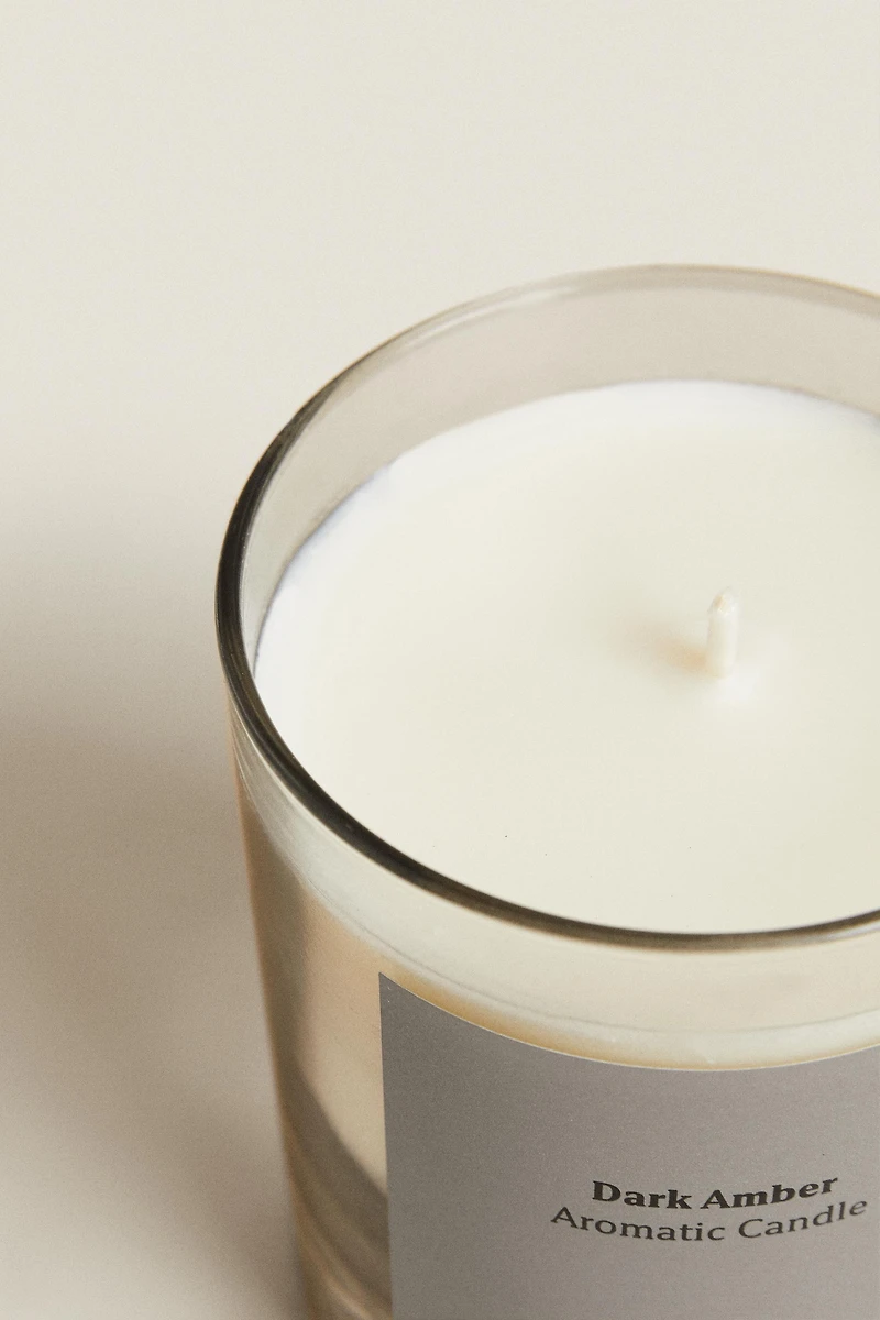 G) DARK AMBER SCENTED CANDLE