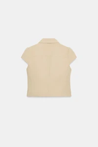 SHORT SLEEVE DOUBLE-BREASTED JACKET