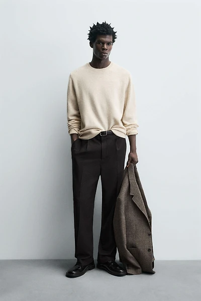 PULL REGULAR FIT EN MÉLANGE DE LAINE