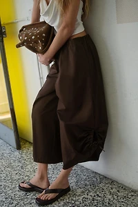 ADJUSTABLE HEM CULOTTE PANTS