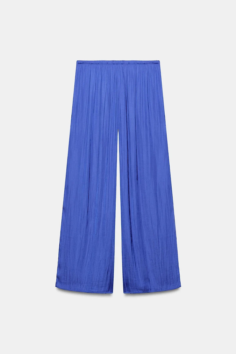 PANTALON FLUIDE PALAZZO À POIS