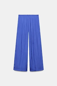 PANTALON FLUIDE PALAZZO À POIS