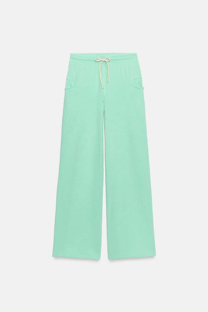 NEON WIDE-LEG TROUSERS