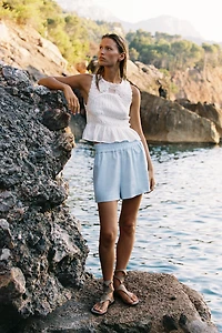 LINEN BOXER SHORTS
