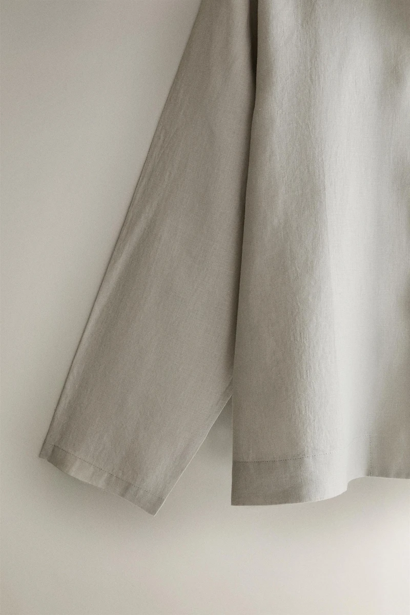 CHEMISE LIN POCHE