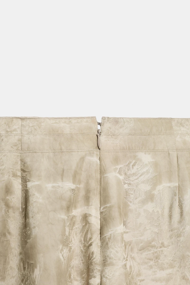 ZW COLLECTION JACQUARD WIDE LEG PANTS